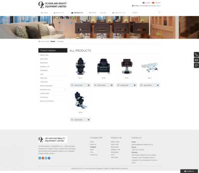 多語種外貿網站建設案例 廣東美容美發家具行業的全球拓展之路